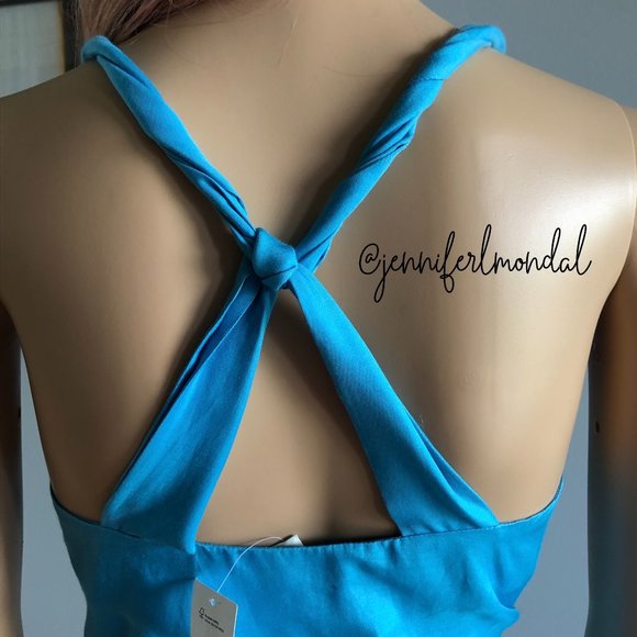 😍 NWT Banana Republic Fabulous Silk Twist Midi Dress - Size 12! 😍 - Picture 4 of 7